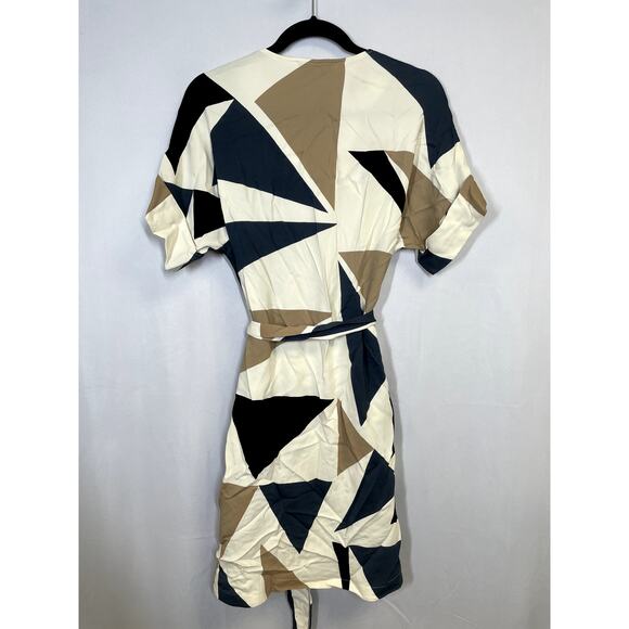 LAFAYETTE 148 NEW YORK Jubilee Bold Triangles Knit Dress White Size S $648 - Picture 8 of 12